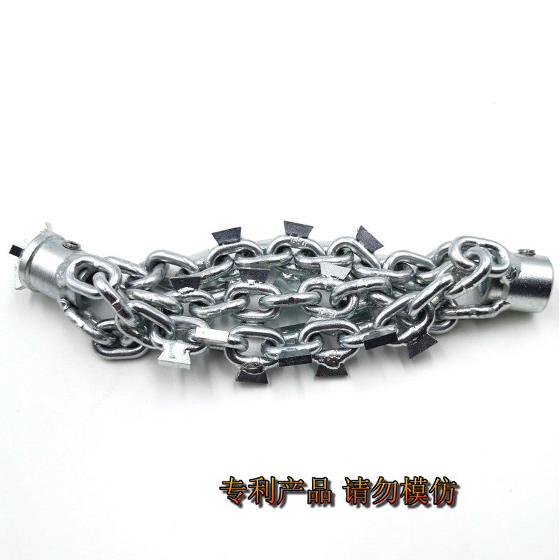 LEADFEN with drill-head drain unblock cleaning DN125mm pipe Impact drill 10mm flexible shaft cable Chain saw