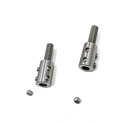 LEADFEN drill adaptor for 6mm 8mm 10mm 12mm Flexible Cable for cleanning chain cutter Axe 2pcs package total