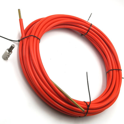 LEADFEN mit 6 mm flexiblem Kabel, 15 m Länge zum Reinigen des Kettenschneider-Treibers 