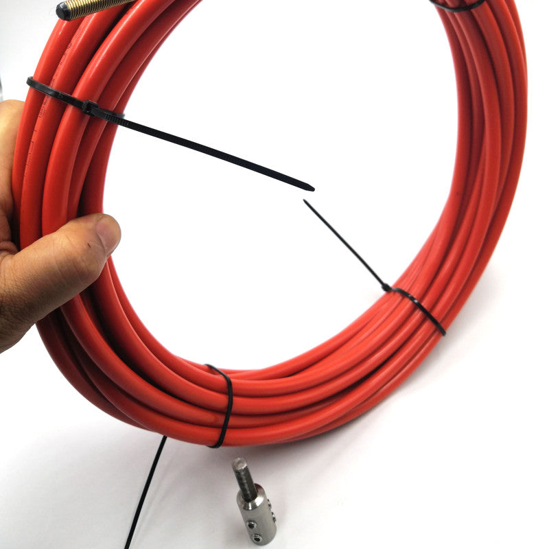 LEADFEN mit 6 mm flexiblem Kabel, 15 m Länge zum Reinigen des Kettenschneider-Treibers 