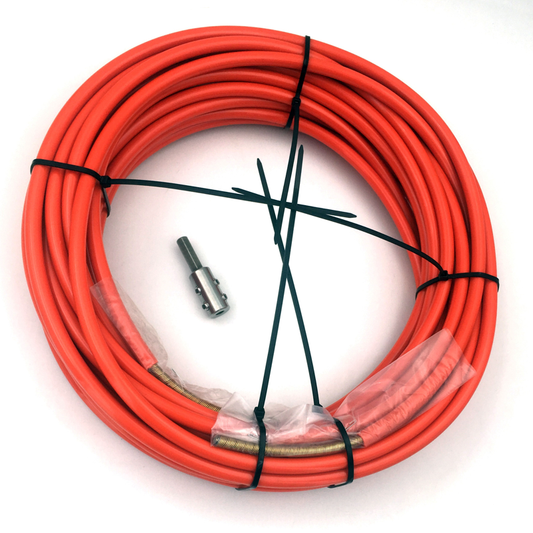 LEADFEN mit 6 mm flexiblem Kabel 20 m zum Reinigen des Kettenschneider-Treibersatzes 