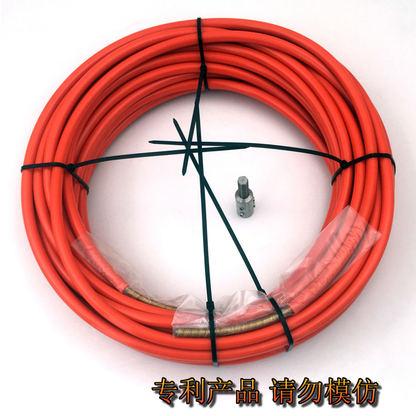 LEADFEN mit 6 mm flexiblem Kabel 20 m zum Reinigen des Kettenschneider-Treibersatzes 